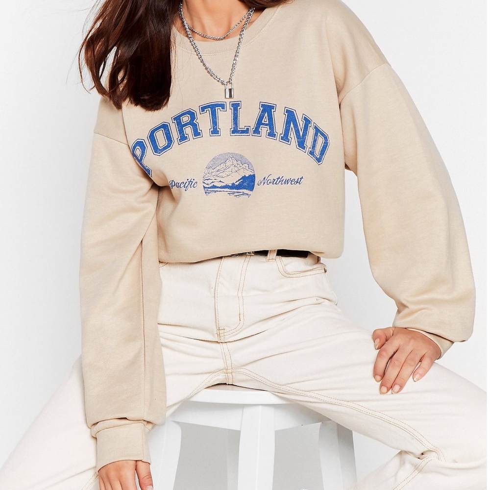 Nasty Gal Portland Crewneck Sweatshirt